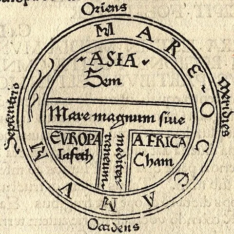 ocean sea: the global ocean; the sea beyond the Mediterranean that surrounded the known world