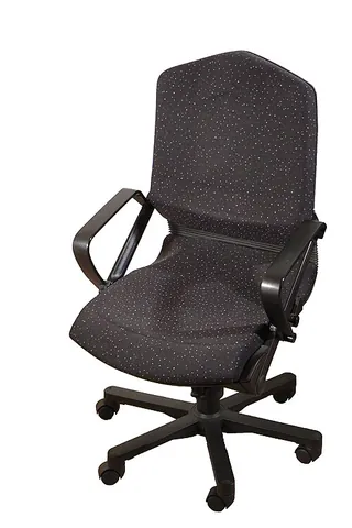 office chair: a chair that is designed for use at a desk in an office. It is generally comfortable and adjustable...