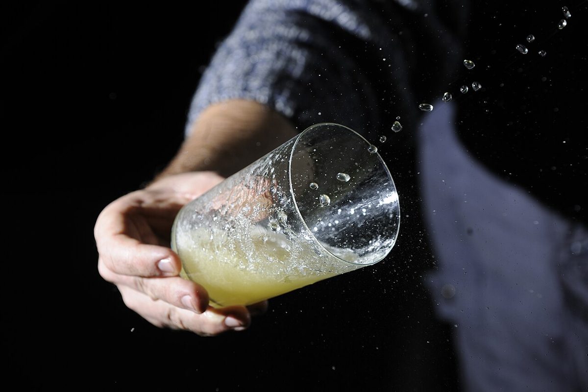 cider: an alcoholic, often sparkling (carbonated) beverage made from fermented apples