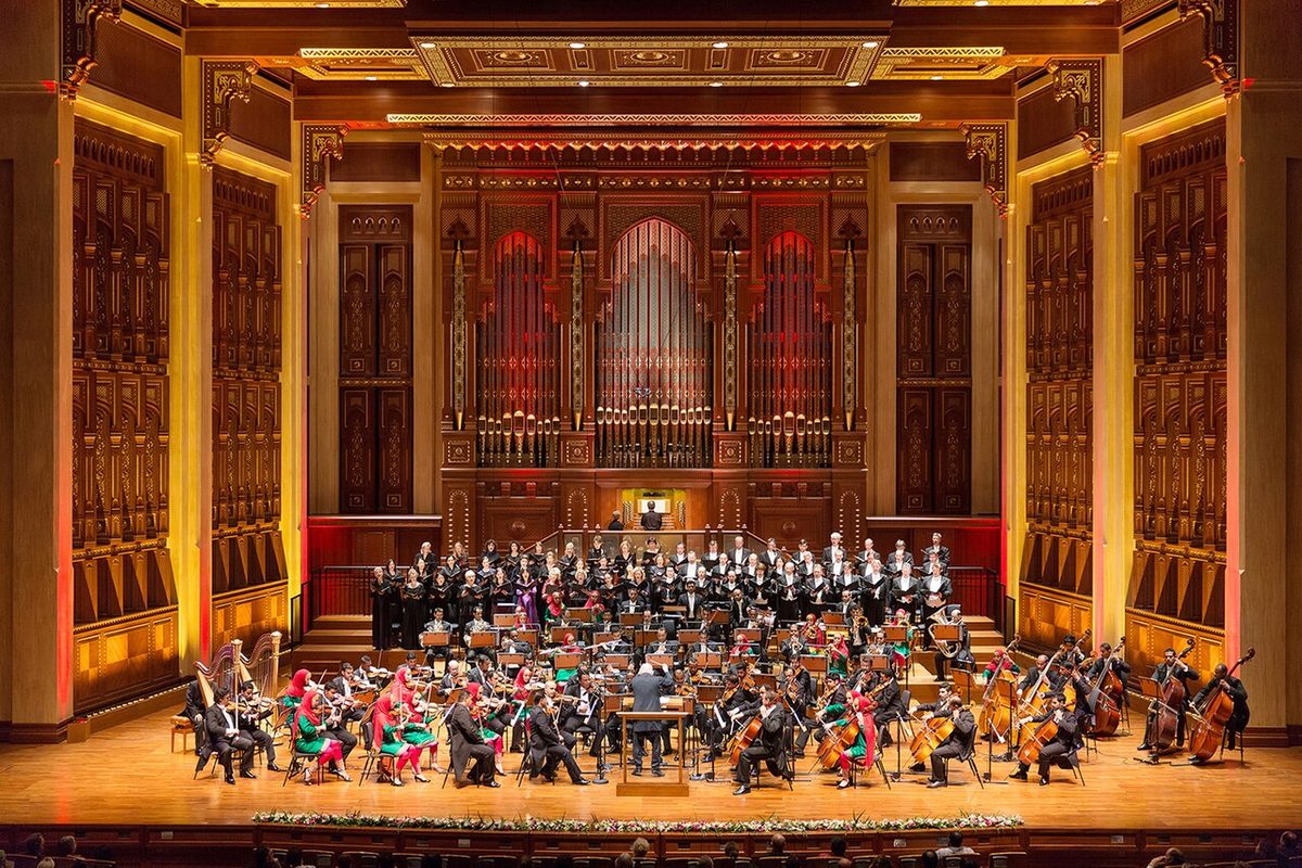 orchestra: a large group of musicians who play together on various instruments, usually including some from...