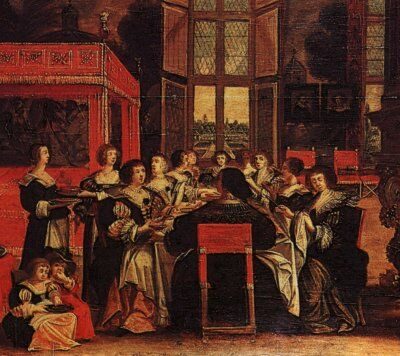 salon: a large room, especially one used to receive and entertain guests