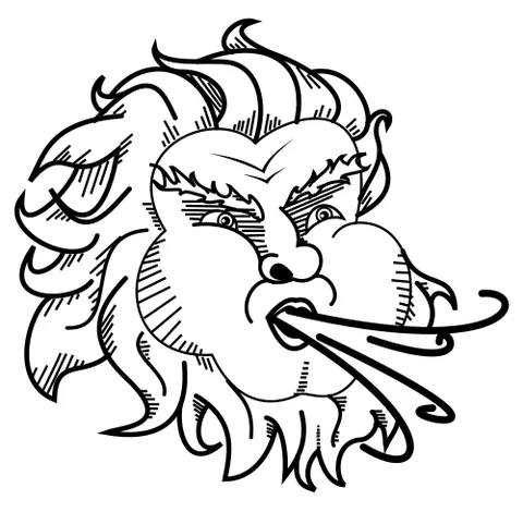 old man winter: the personification of winter