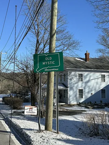 old mystic: a village and census-designated place in the towns of Groton and Stonington, New London County,...