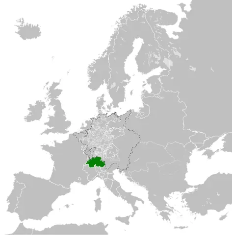 old swiss confederacy: a loose confederation of independent small states from 1291 to 1798