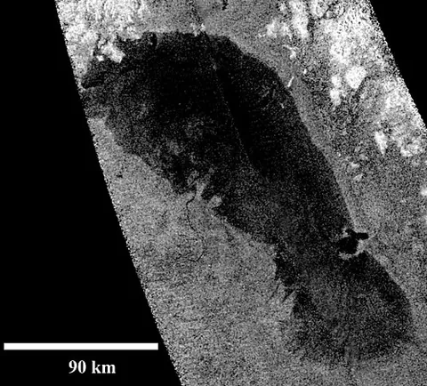 ontario lacus: a large hydrocarbon lake on Titan, the largest moon of the planet Saturn