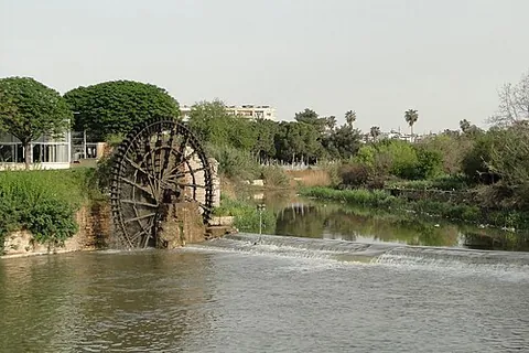 orontes: a river in West Asia, about 400 km (250 mi) long, flowing from Lebanon through Syria before...