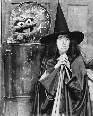 oscar the grouch: a cranky, antisocial puppet character who lives in a garbage can, from the children's television...