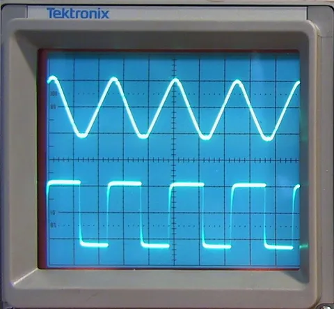 oscilloscope: an electronic measuring instrument that creates a visible two-dimensional graph, on a screen, of...
