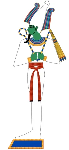 osiris: the Egyptian god of the dead and of the underworld