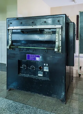 oven: a chamber used for baking or heating