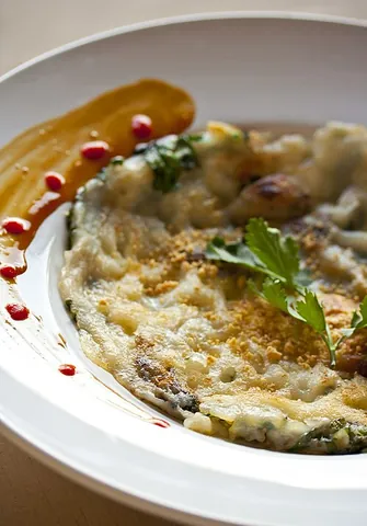 oyster omelette: a Hokkien and Teochew oyster dish similar to an omelette or pancake, where oysters are pan-fried or...