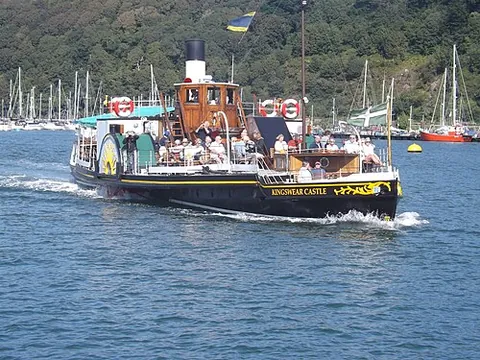 paddle steamer: a steam-powered vessel propelled by one or two paddle wheels