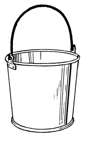 pail: a vessel of wood, tin, plastic, etc., usually cylindrical and having a handle -- used especially...