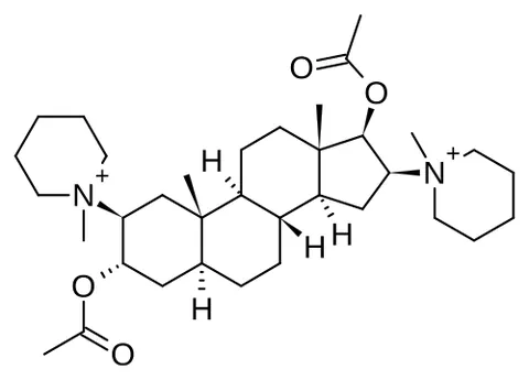 pancuronium: a synthetic steroid which is used as a neuromuscular blocking agent