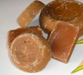 panela: an unrefined sugar product typical of Latin America, which is basically a solid piece of sucrose...