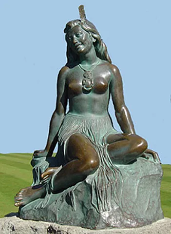 pania: a beautiful maiden in Maori mythology, and symbol of the New Zealand city of Napier