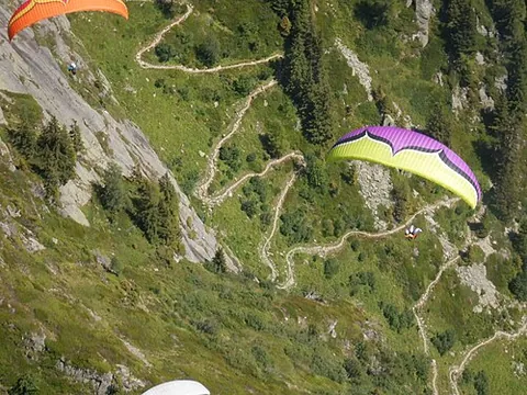 paragliding: the sport of gliding with a paraglider
