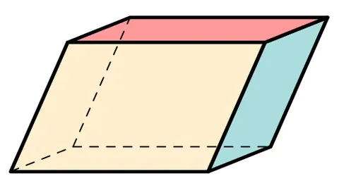 parallelepiped: a solid figure, having six faces, all parallelograms, all opposite faces being similar and parallel