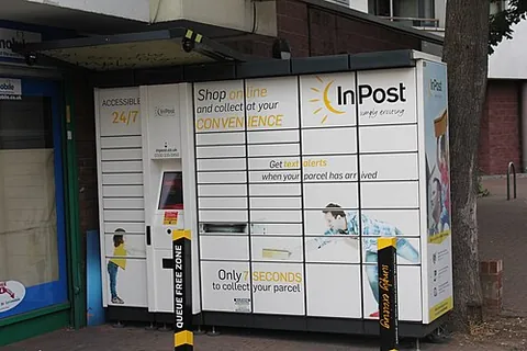 parcel locker: an automated postal box that allows users for a self-service collection of parcels and oversize...