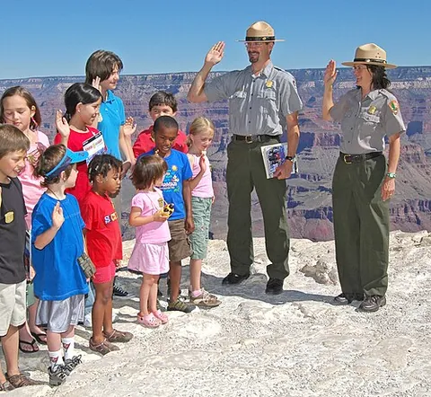 park ranger: a ranger who protects a park such as a county park, state park, or national park)