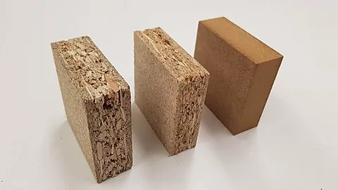 particle board: a structural material manufactured from wood particles (such as chips and shavings) by pressing,...