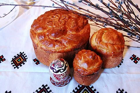 paska: a traditional Ukrainian egg bread, often decorated, used in Easter traditions