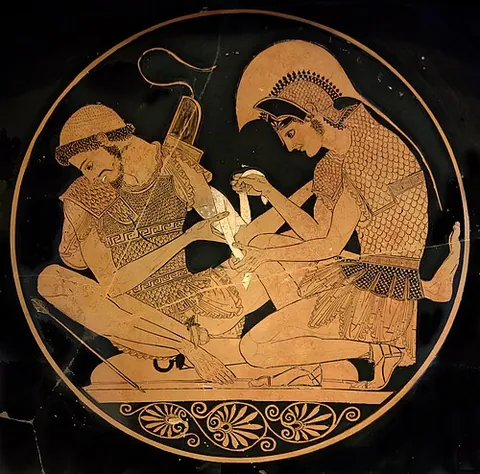 patrochilles: the ship of characters Patroclus and Achilles from the novel The Song of Achilles by Madeline Miller
