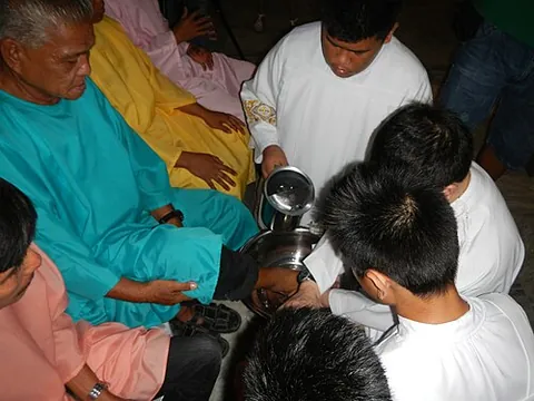 pedilavium: the rite of foot-washing based on the act carried out by Jesus Christ on his disciples at the Last...