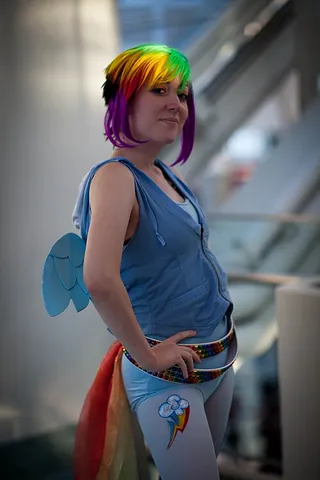 pegasister: a female fan of the animated television series My Little Pony: Friendship Is Magic, typically an...