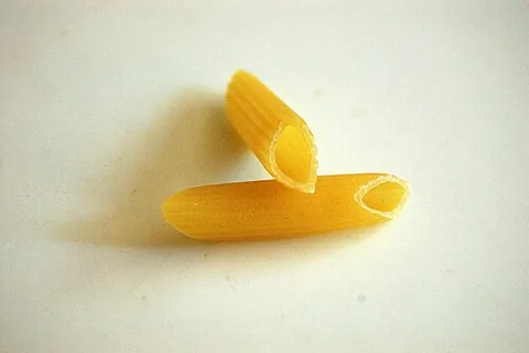 penne rigate: a form of penne with a ribbed surface (to hold the sauce better)