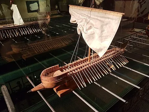 penteconter: a galley-type Grecian vessel with fifty oars