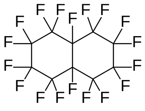 perfluorodecalin: a perfluorocarbon, a derivative of decalin in which all of the hydrogen atoms are replaced by...