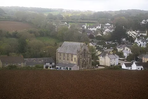 perranwell station: a settlement in Perranarworthal parish, Cornwall, England, located by the railway station for...