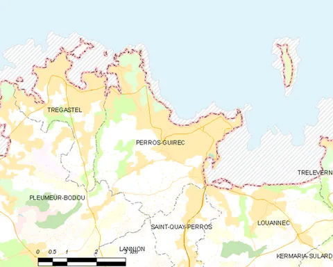 perros-guirec: a coastal commune in Côtes-d'Armor department, Brittany, France