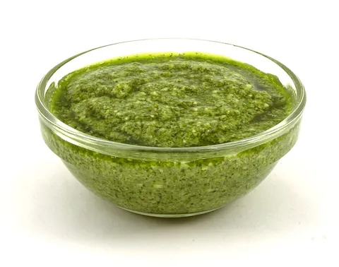 pesto: a sauce, especially for pasta, originating from the Genoa region in Italy, made from basil, garlic,...
