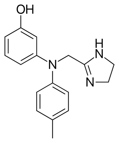 phentolamine: a synthetic compound used as a vasodilator, especially in certain cases of hypertension
