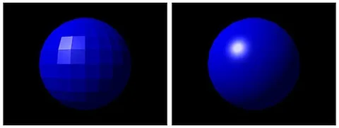 phong shading: a technique for shading three-dimensional surfaces by interpolating surface normals across...