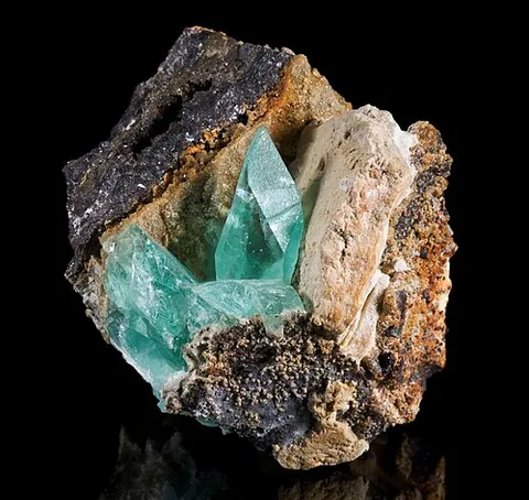 phosphophyllite: a rare bluish-green hydrated zinc phosphate mineral