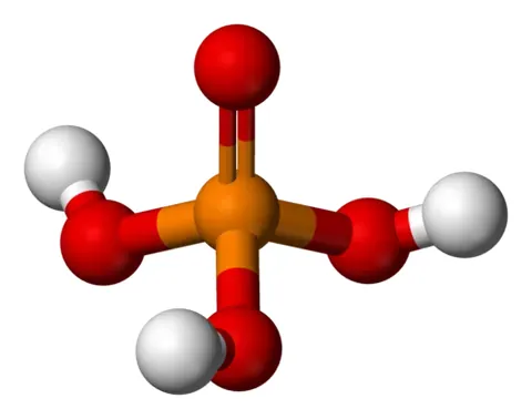 phosphoric acid: a colourless, odourless solid, H₃PO₄, often in solution as a syrupy liquid, used in the manufacture...
