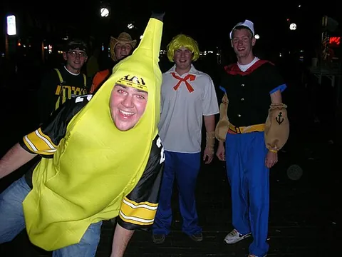 photobomb: to unexpectedly appear in a photograph, especially so as to ruin the picture