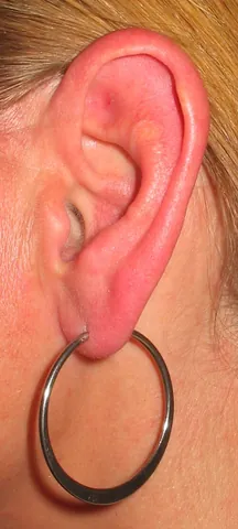 pierced earring: an earring that is designed to go through an ear piercing (as opposed to one that clips onto the...