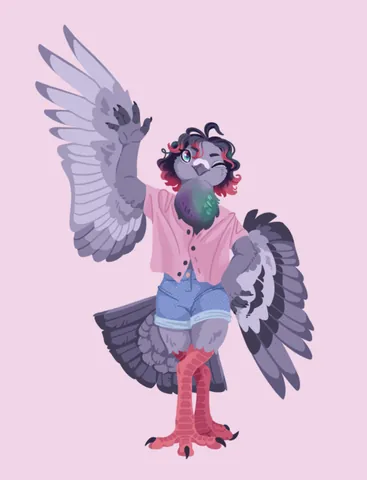 pigeonsona: a fursona that is a pigeon