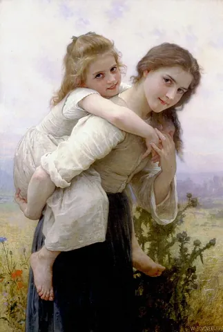 piggyback: on somebody's back or shoulders