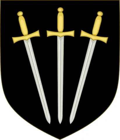 pilewise: in a converging arrangement