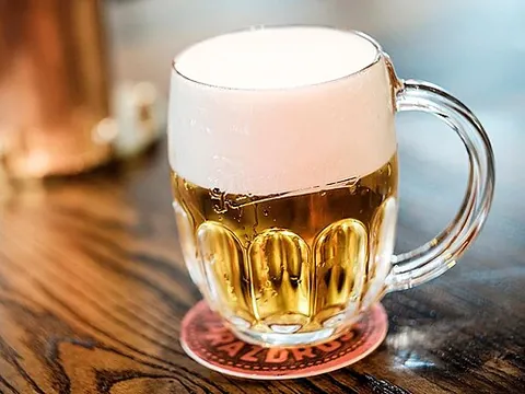 pilsner: a pale, light lager beer