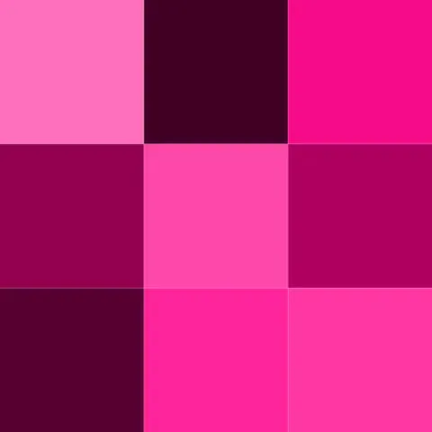 pink: a color reminiscent of pinks, the flowers