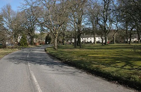 pitcairngreen: a village north of Almondbank, Perth and Kinross council area, Scotland (OS grid ref NO0627)