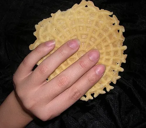 pizzella: a traditional Italian waffle cookie