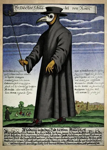 plague doctor: a physician treating the bubonic plague, or employed simply to collect demographic and...