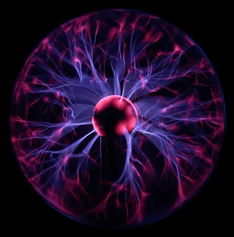 plasma lamp: a kind of gas-discharge lamp: a clear glass container, often an orb, filled with a mixture of...